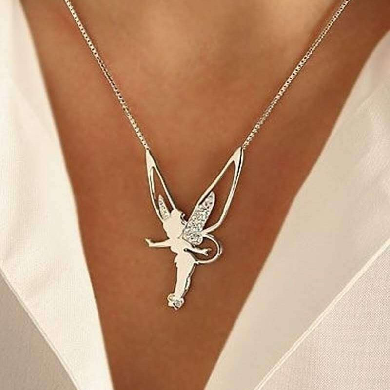 Colgante de Fada Cor de Ouro com Corrente