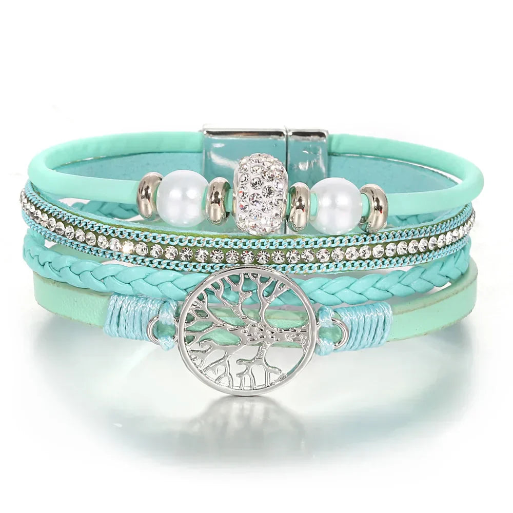 Pulseira de Strass Árvore da Vida