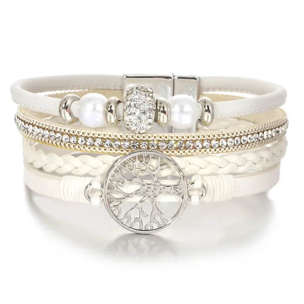 Pulseira de Strass Árvore da Vida