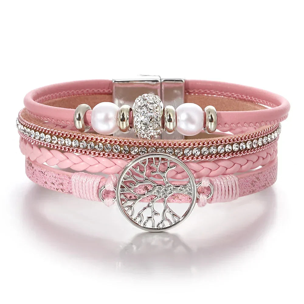 Pulseira de Strass Árvore da Vida