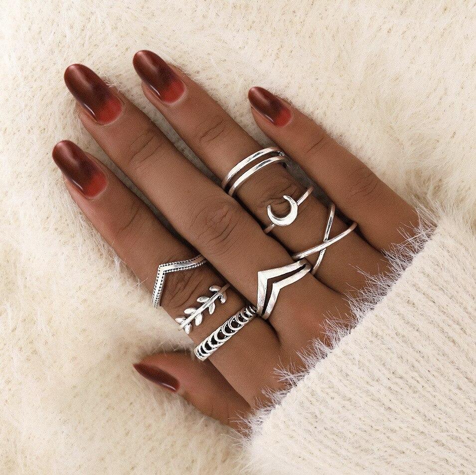 Conjunto de Anéis Único: 8 a 12 Peças